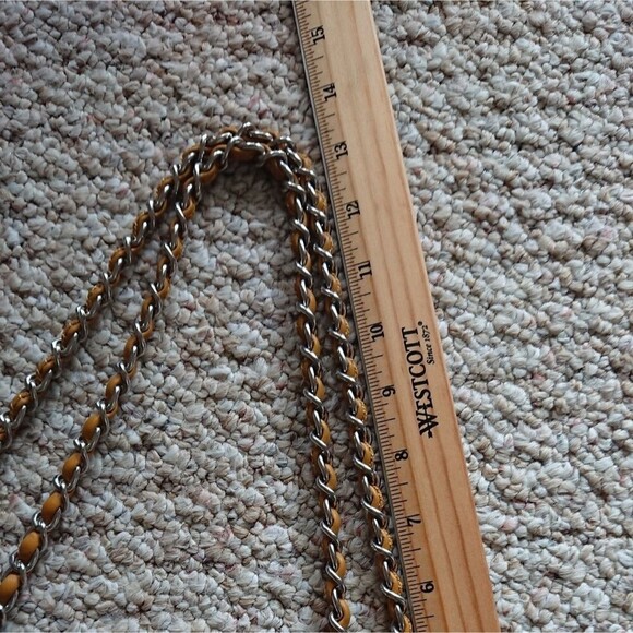 Elie Tahari Python Embossed Leather Crossbody Bag in yellow and black - Picture 14 of 14